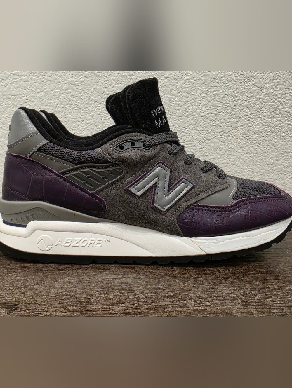 New Balance 998 Made in USA "Purple Croc" M998AWH Men's Size 6 Brand New No Box
